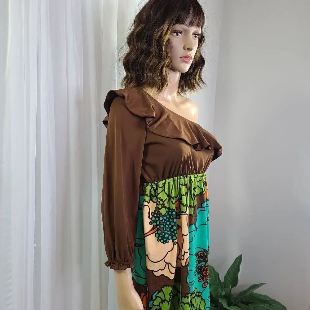 Judith March One Shoulder Mini Dress Small - Picture 2 of 8